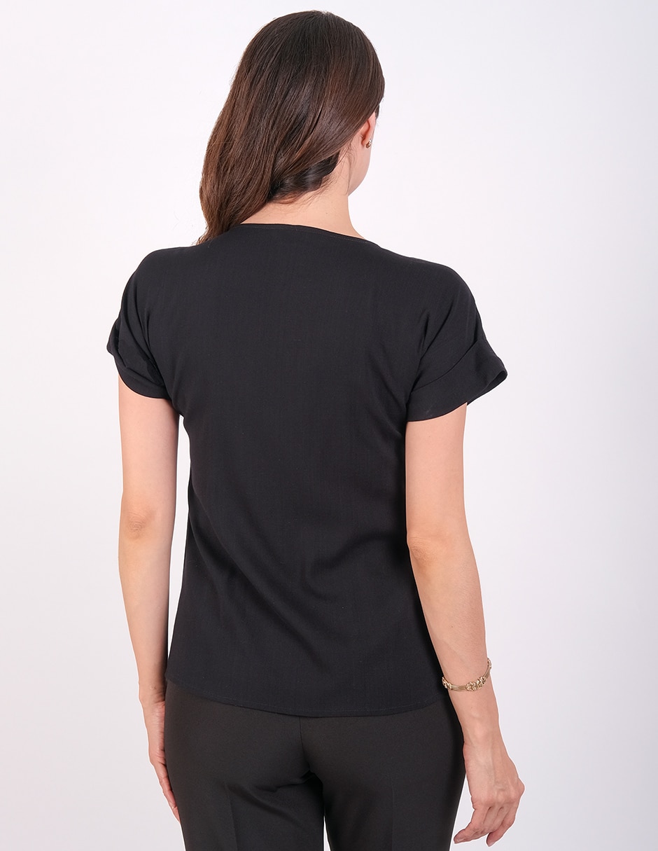 Blusa manga corta para mujer 4