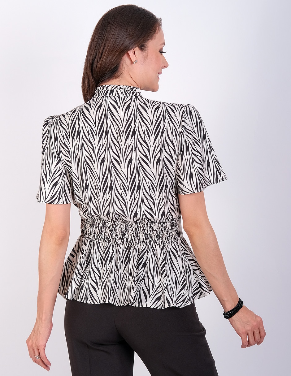 Blusa manga corta para mujer 4