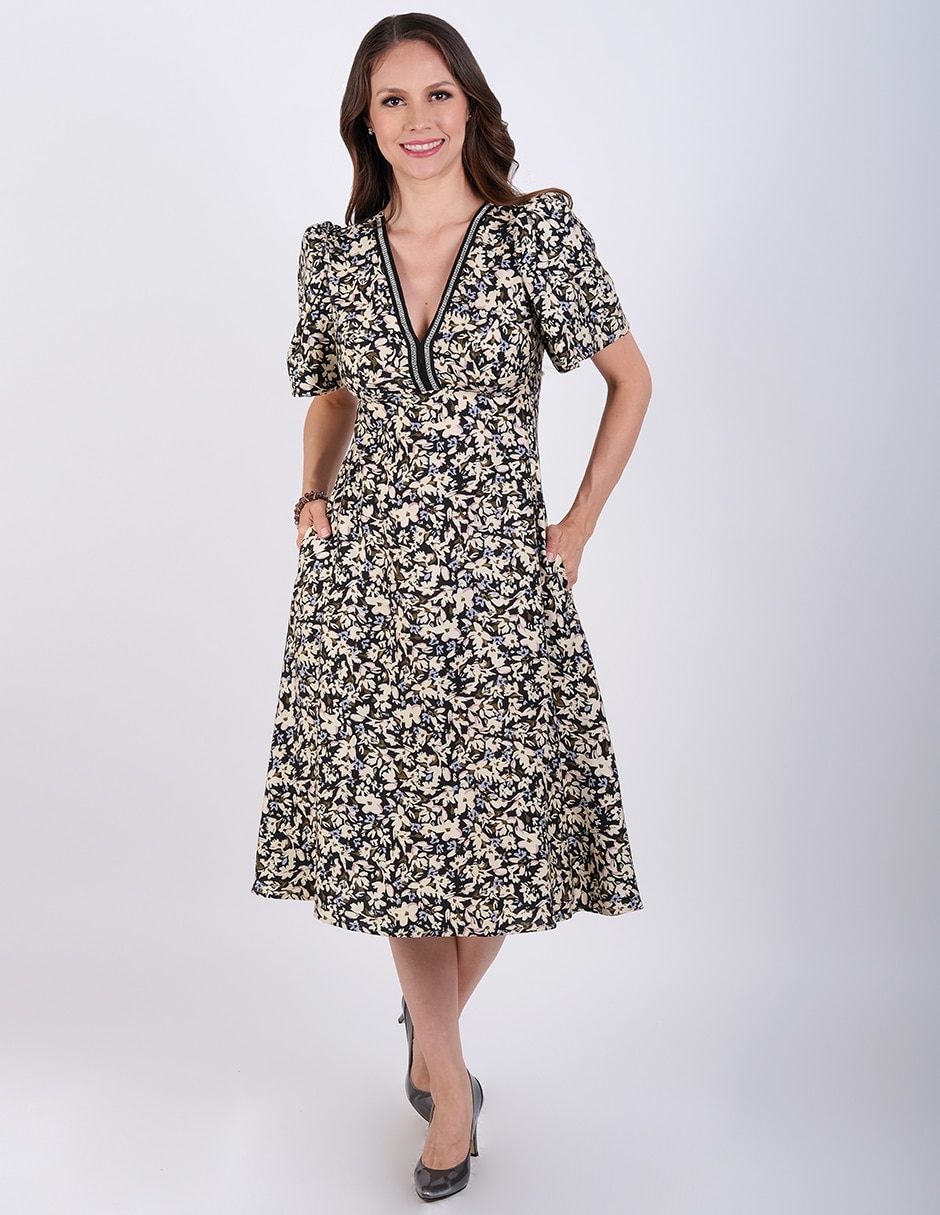 Vestido midi casual para mujer