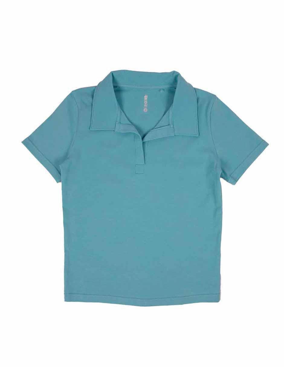 Playera tipo polo para mujer