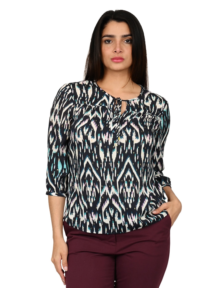 Blusa manga 3/4 para mujer