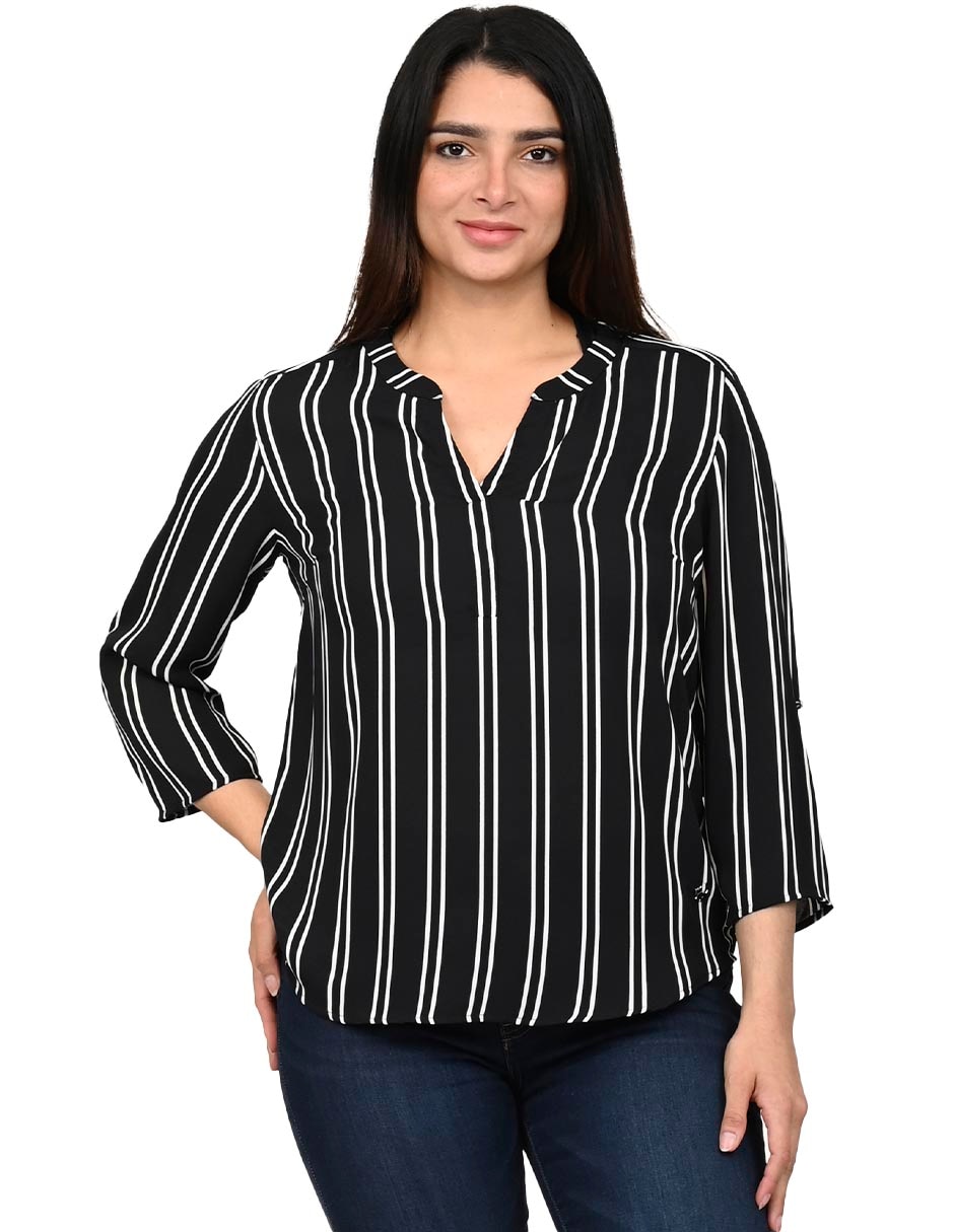 Blusa manga 3/4 para mujer Blusa manga 3/4 para mujer