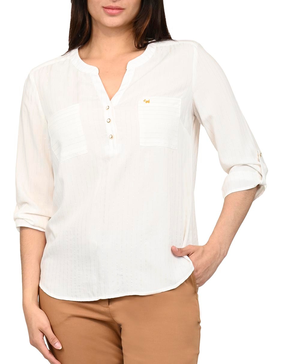 Blusa manga 3/4 para mujer 4