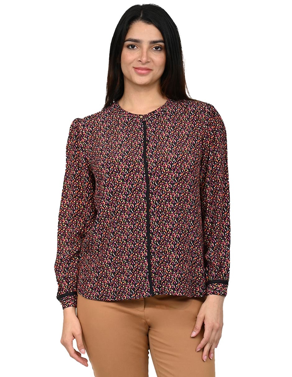 Blusa manga larga para mujer