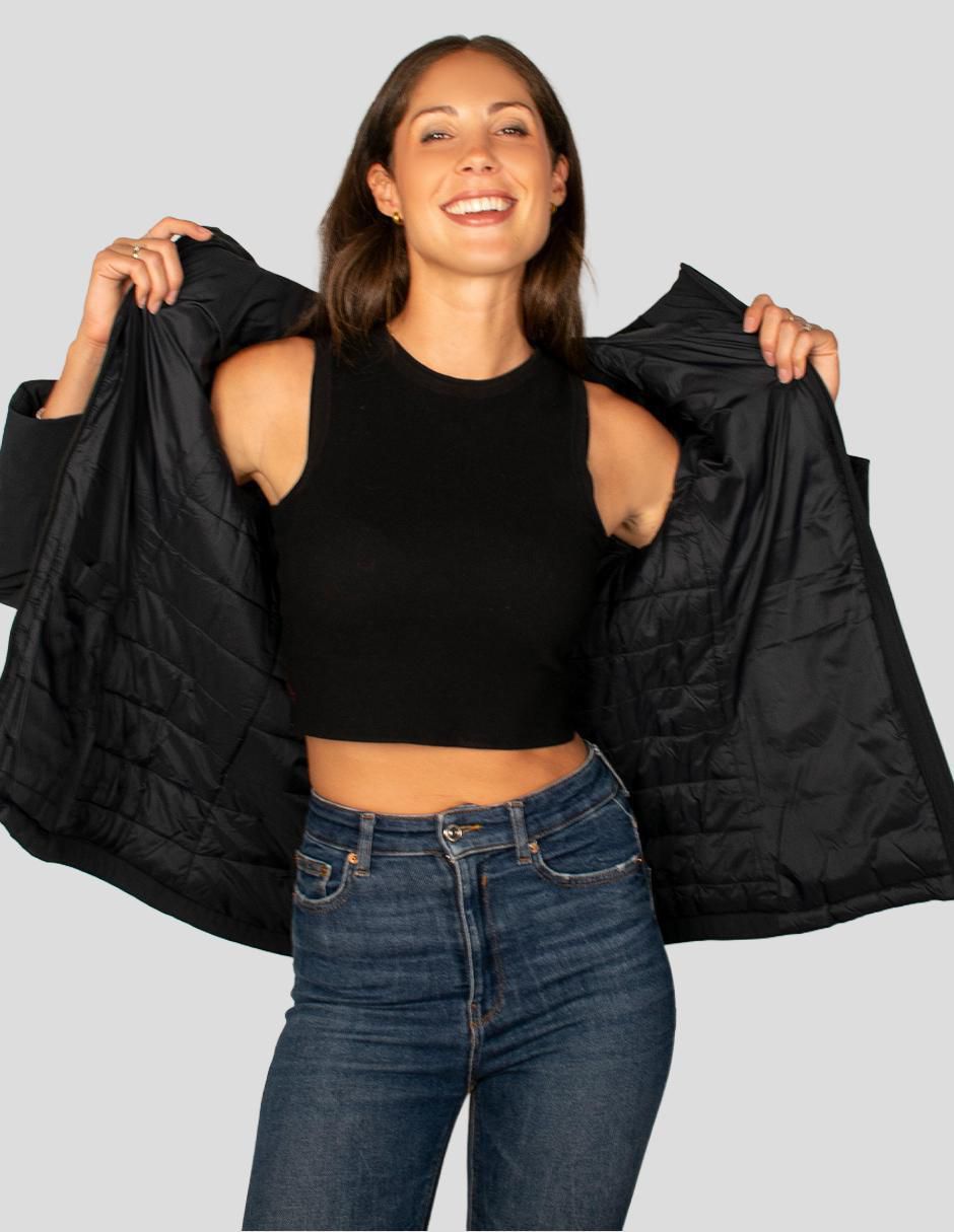 "chamarra" acolchada greenlander no impermeable "de" poliéster "para mujer"
