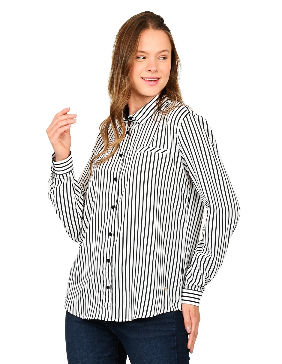 Blusa manga larga para mujer