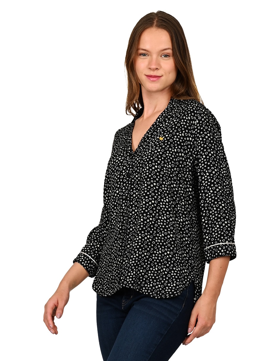 Blusa manga 3/4 para mujer