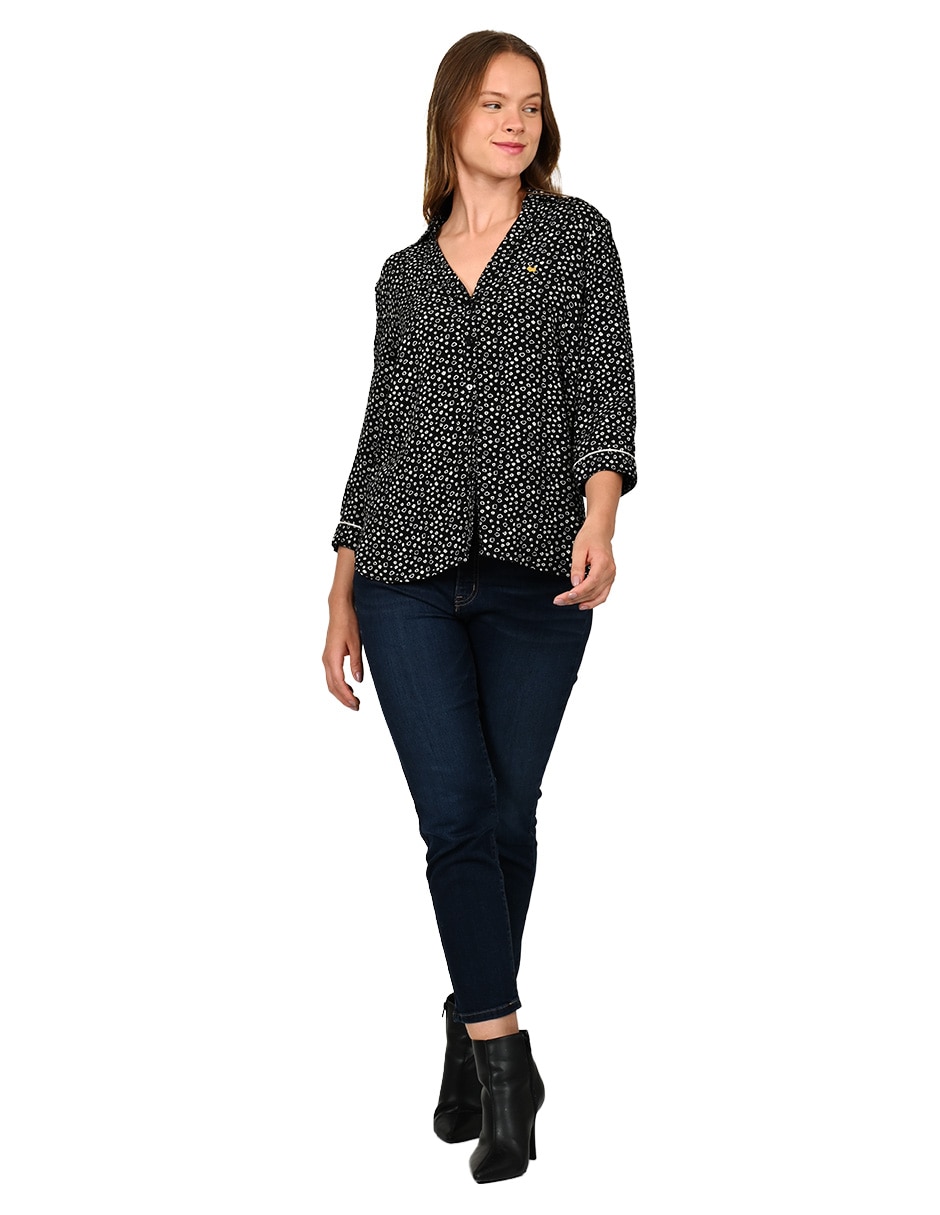 Blusa manga 3/4 para mujer 4