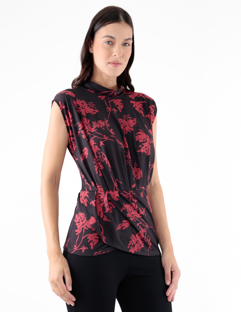 Blusa manga corta para mujer