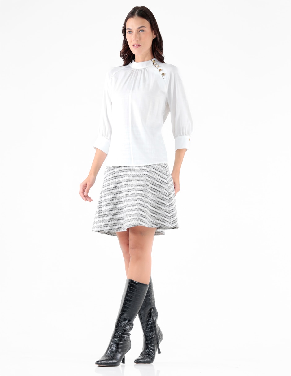 Blusa manga larga para mujer 3