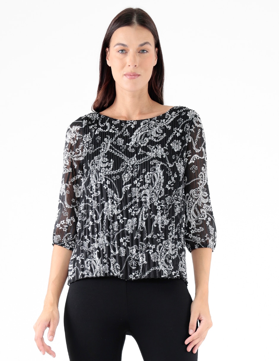 Blusa manga 3/4 para mujer