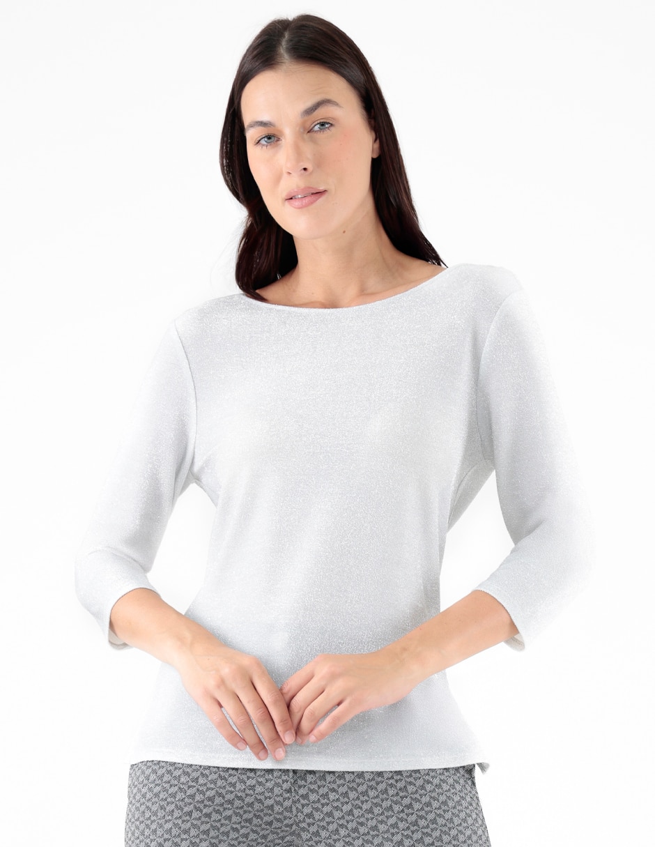 Blusa manga 3/4 para mujer