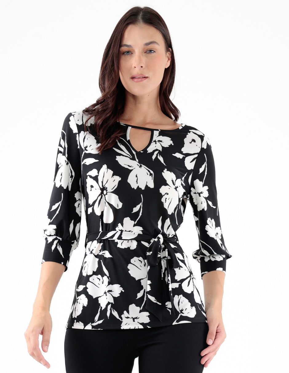 Blusa manga 3/4 para mujer