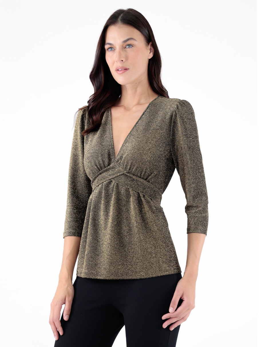 Blusa manga 3/4 para mujer