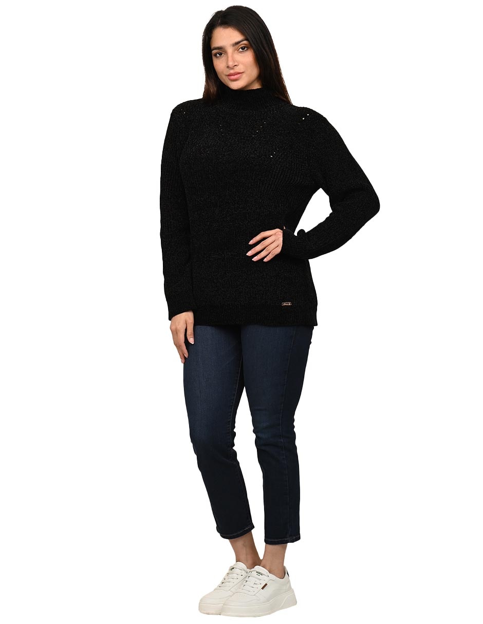Suéter cuello alto para mujer 4