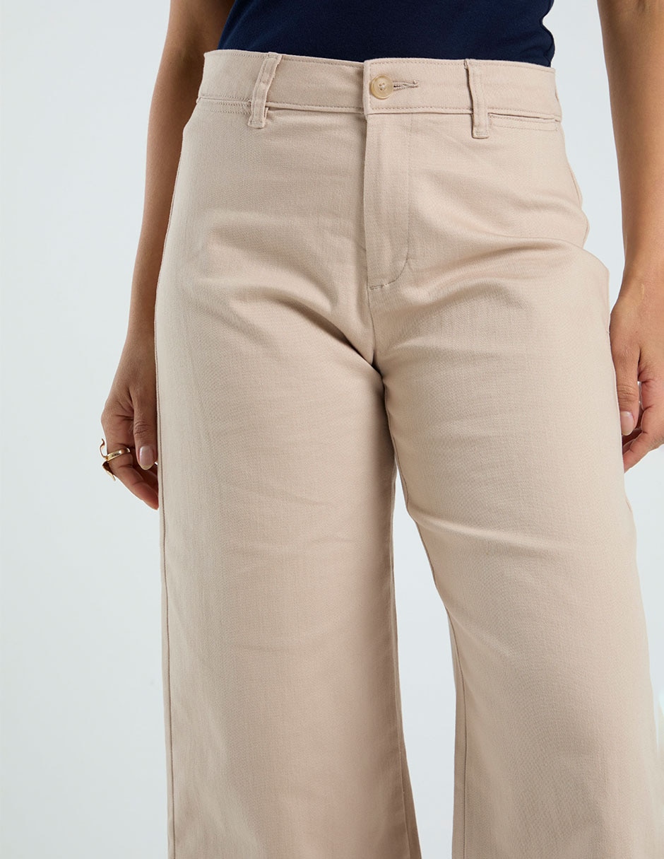 Pantalón capri wide leg para mujer 9