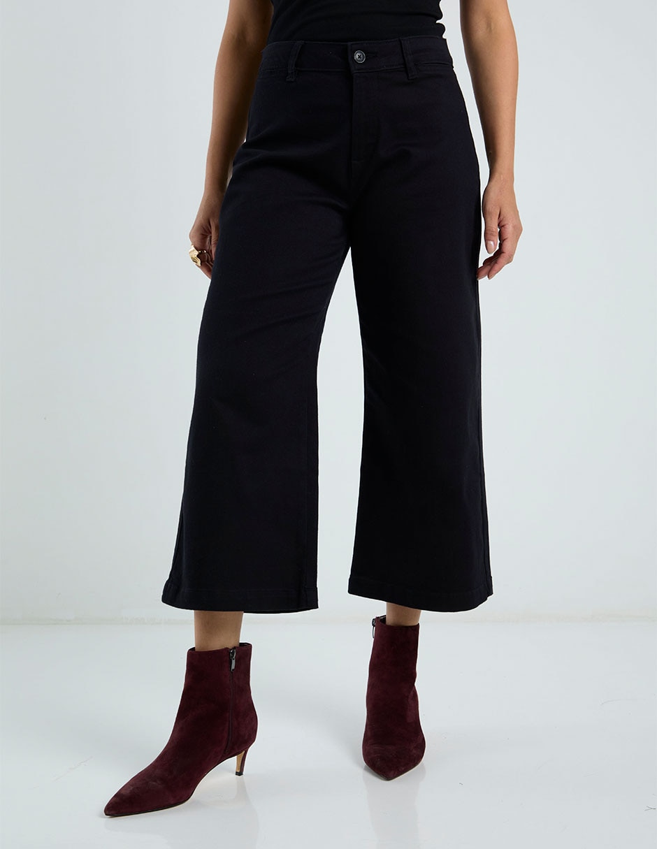 Pantalón capri wide leg para mujer Pantalón capri wide leg para mujer