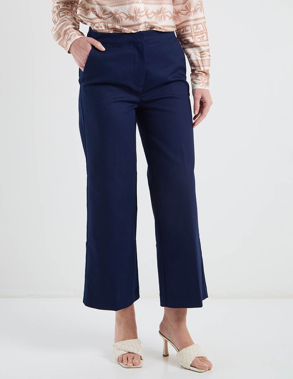 Pantalón coulotte amplio para mujer
