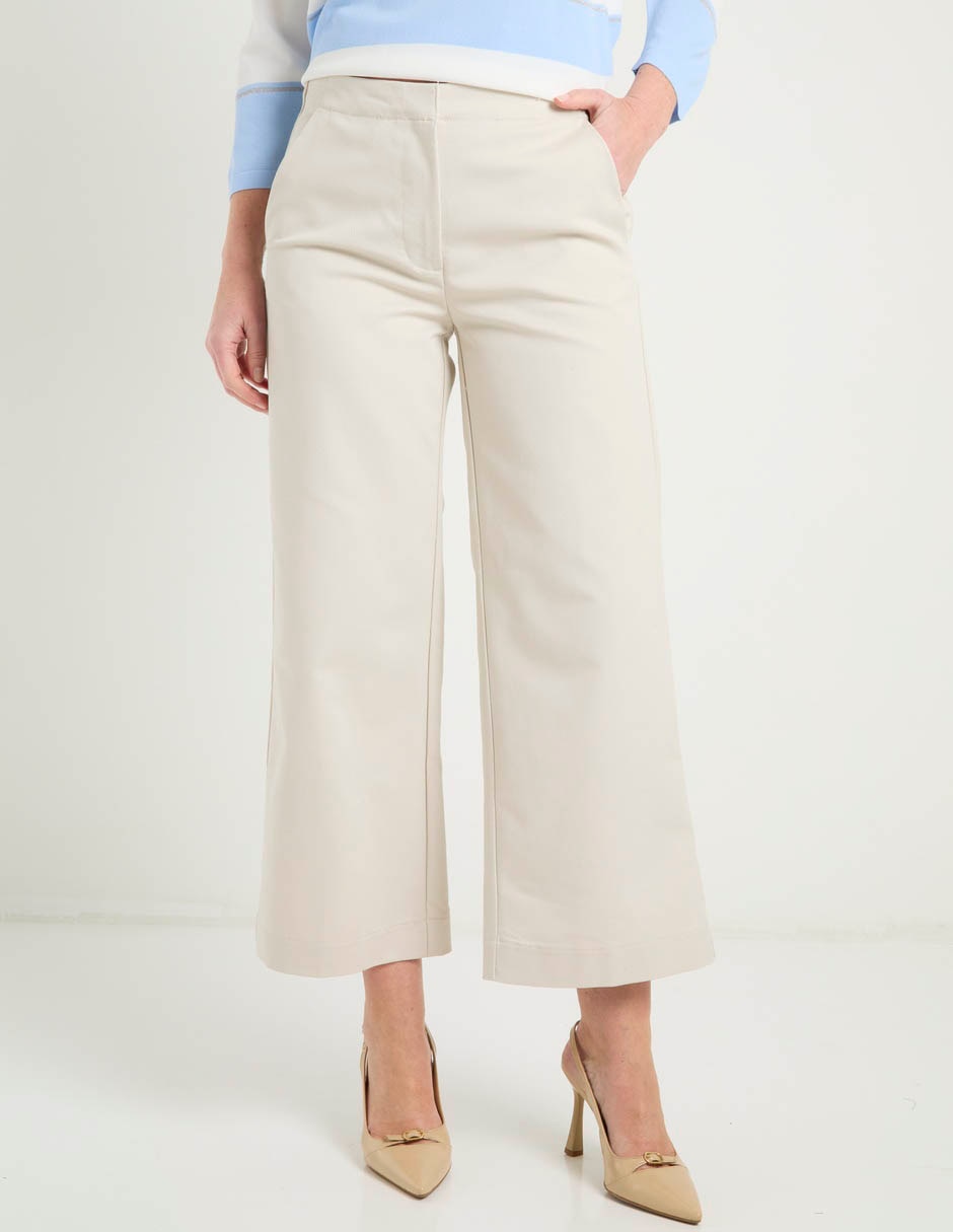 Pantalón coulotte amplio para mujer Pantalón coulotte amplio para mujer