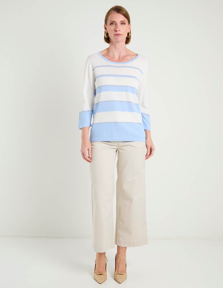 Pantalón coulotte amplio para mujer 7
