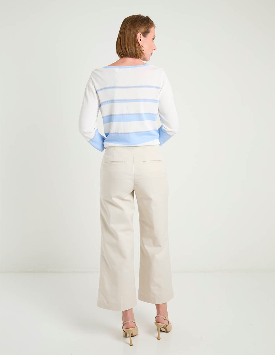 Pantalón coulotte amplio para mujer 10