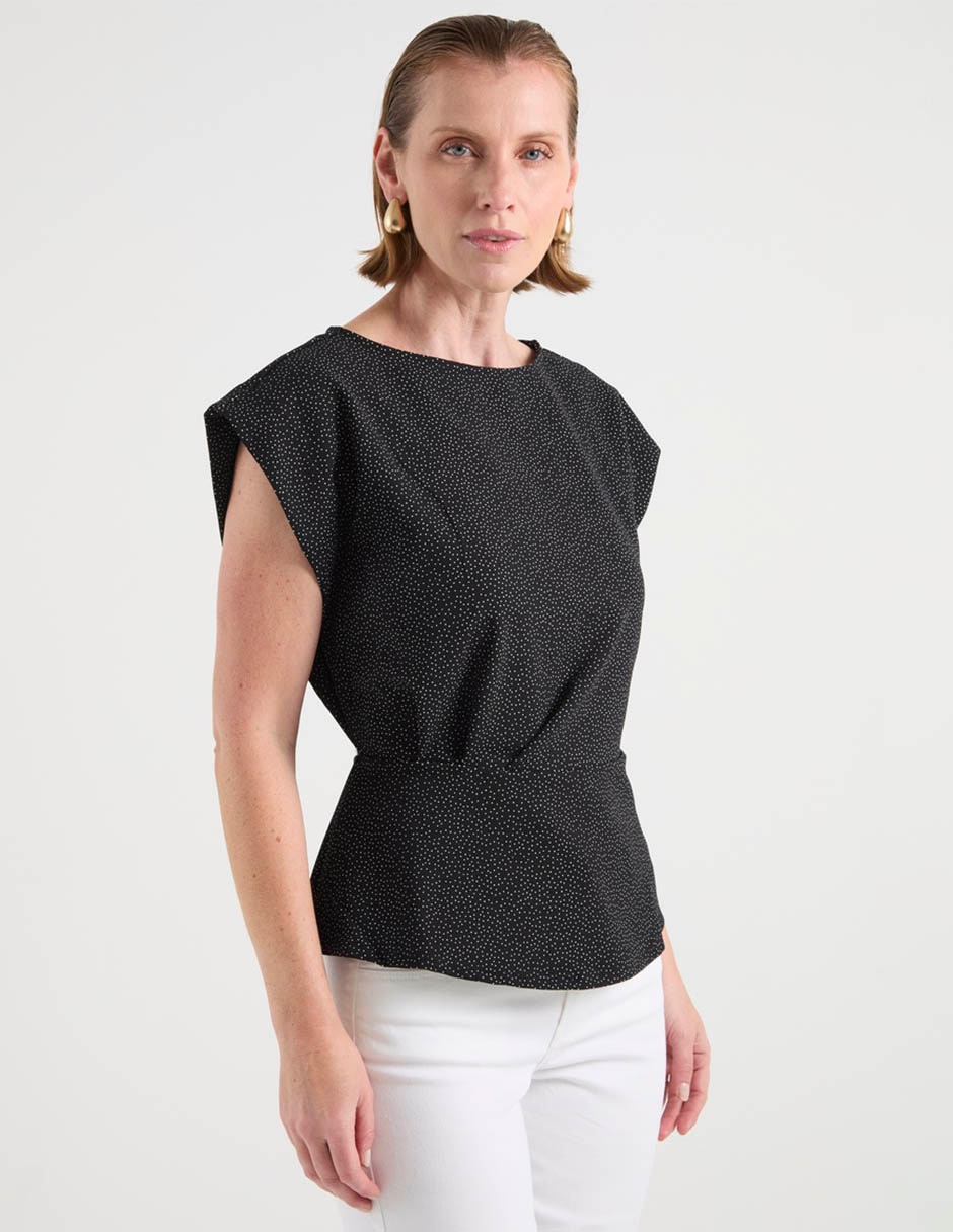 Blusa manga corta para mujer