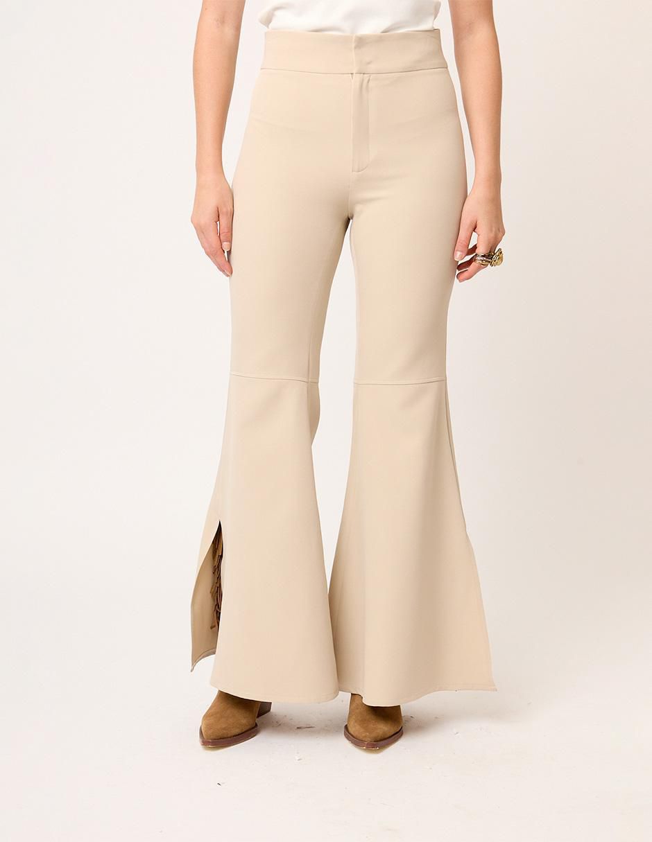 Pantalón flare amplio para mujer