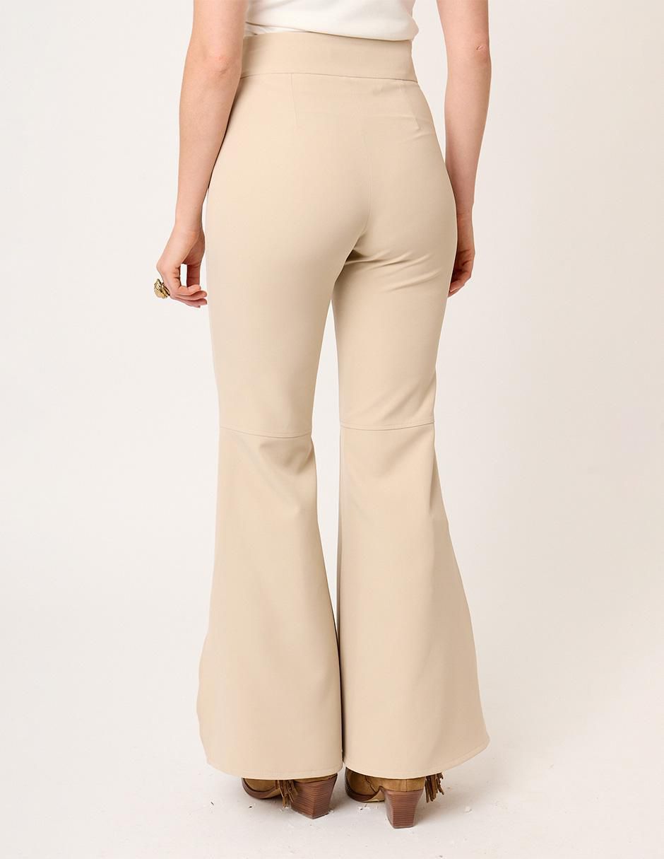 Pantalón flare amplio para mujer 7