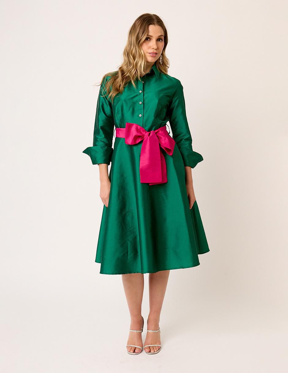 Vestido midi formal Eugenia para mujer Vestido midi formal Eugenia para mujer