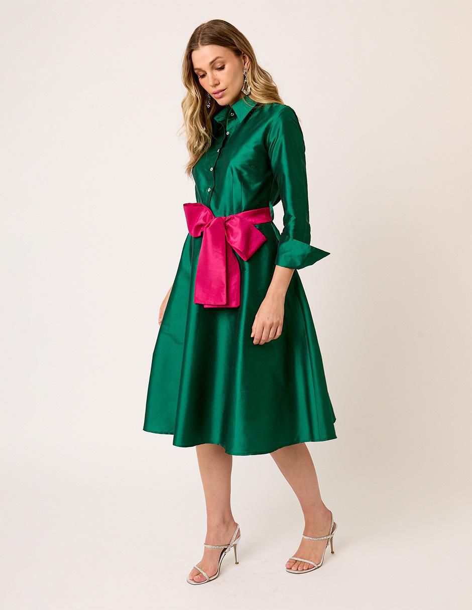 Vestido midi formal Eugenia para mujer 3