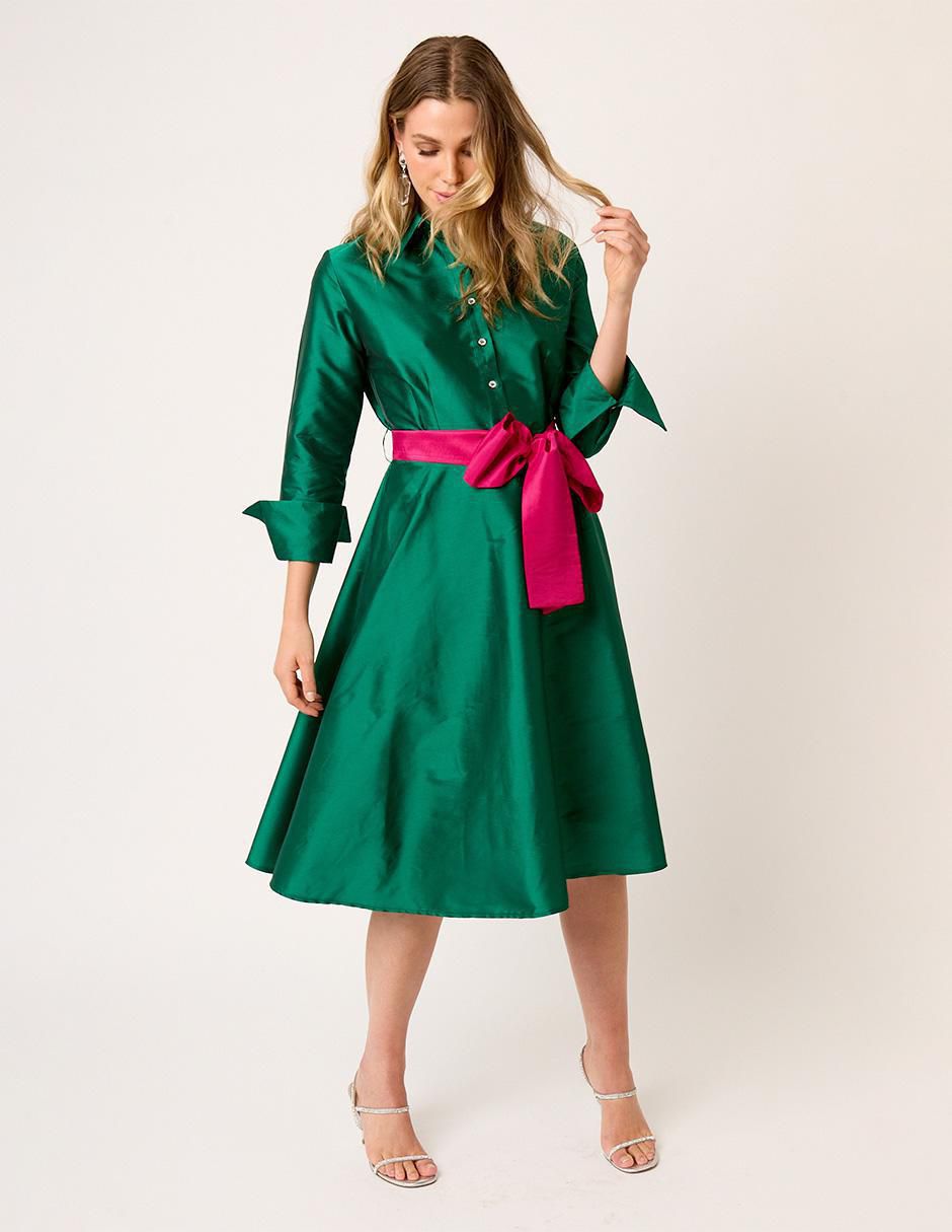 Vestido midi formal Eugenia para mujer 4