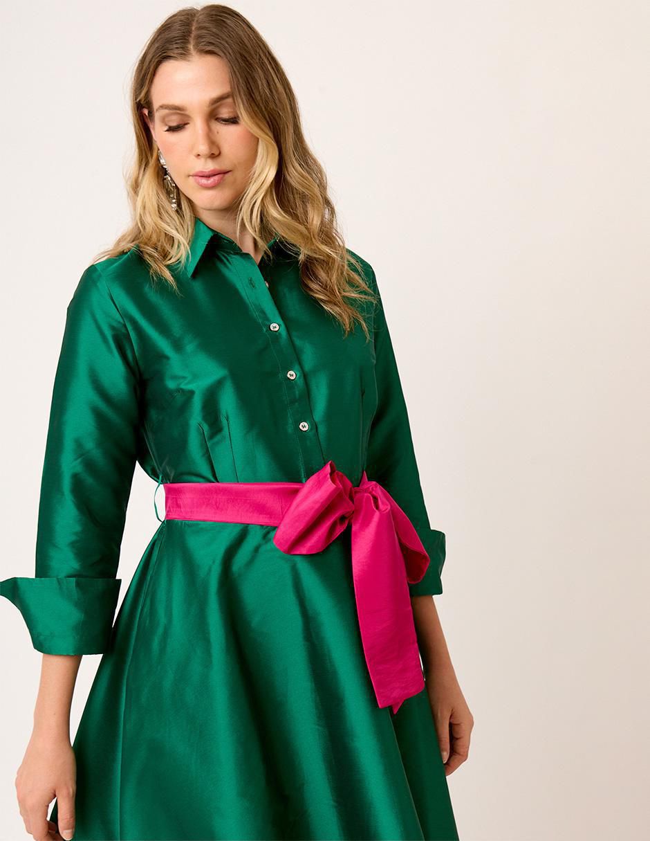 Vestido midi formal Eugenia para mujer 5