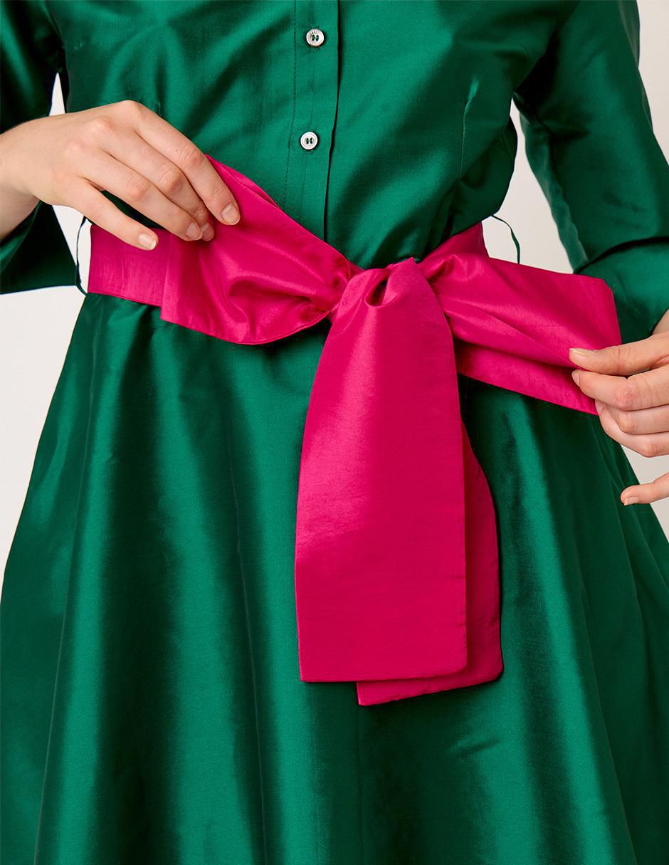 Vestido midi formal Eugenia para mujer 6