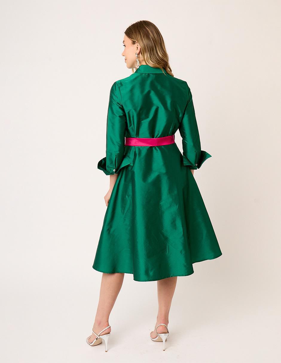Vestido midi formal Eugenia para mujer 9