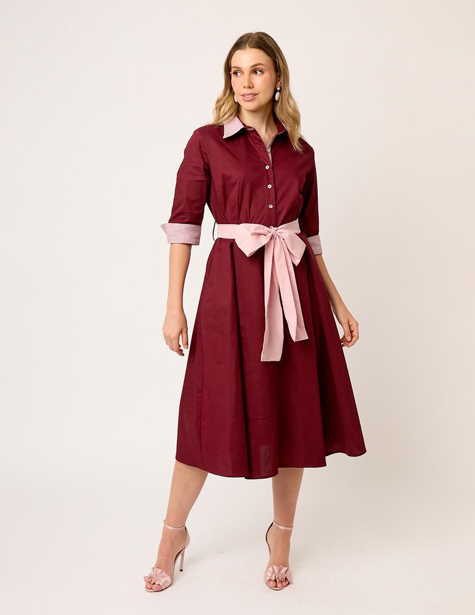 Vestido midi formal Eugenia para mujer Vestido midi formal Eugenia para mujer