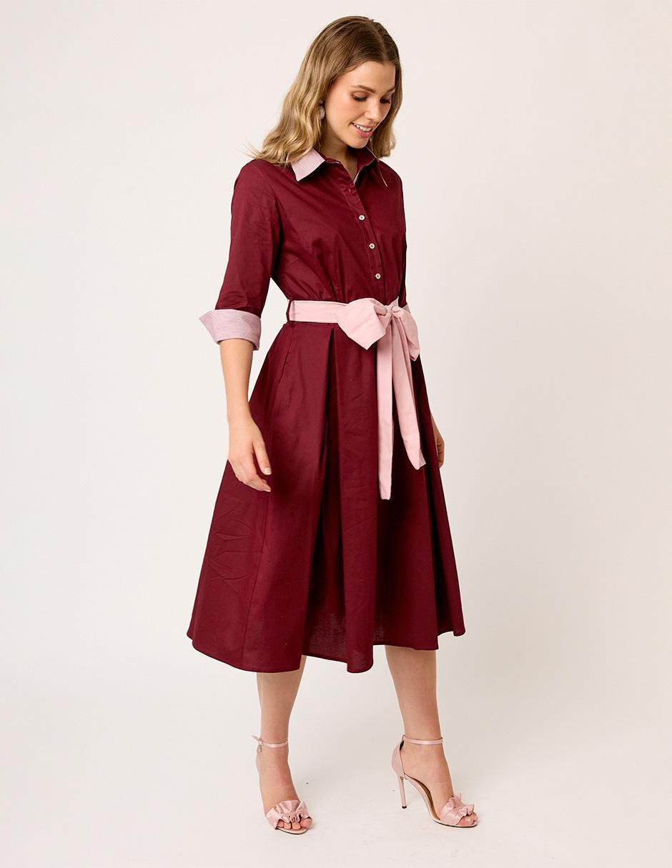 Vestido midi formal Eugenia para mujer 2