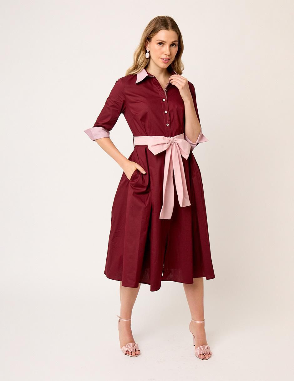 Vestido midi formal Eugenia para mujer 3