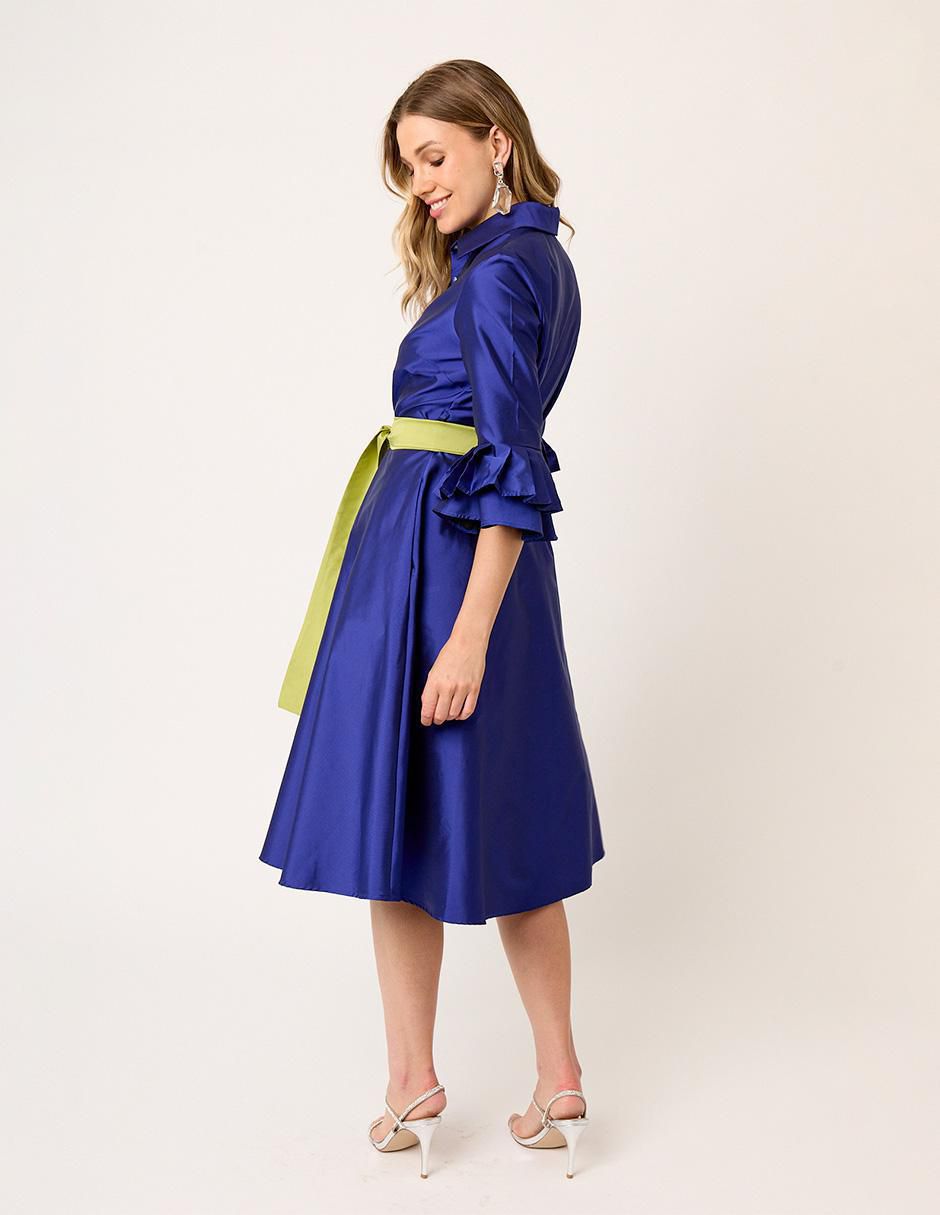 Vestido midi formal Eugenia para mujer 7