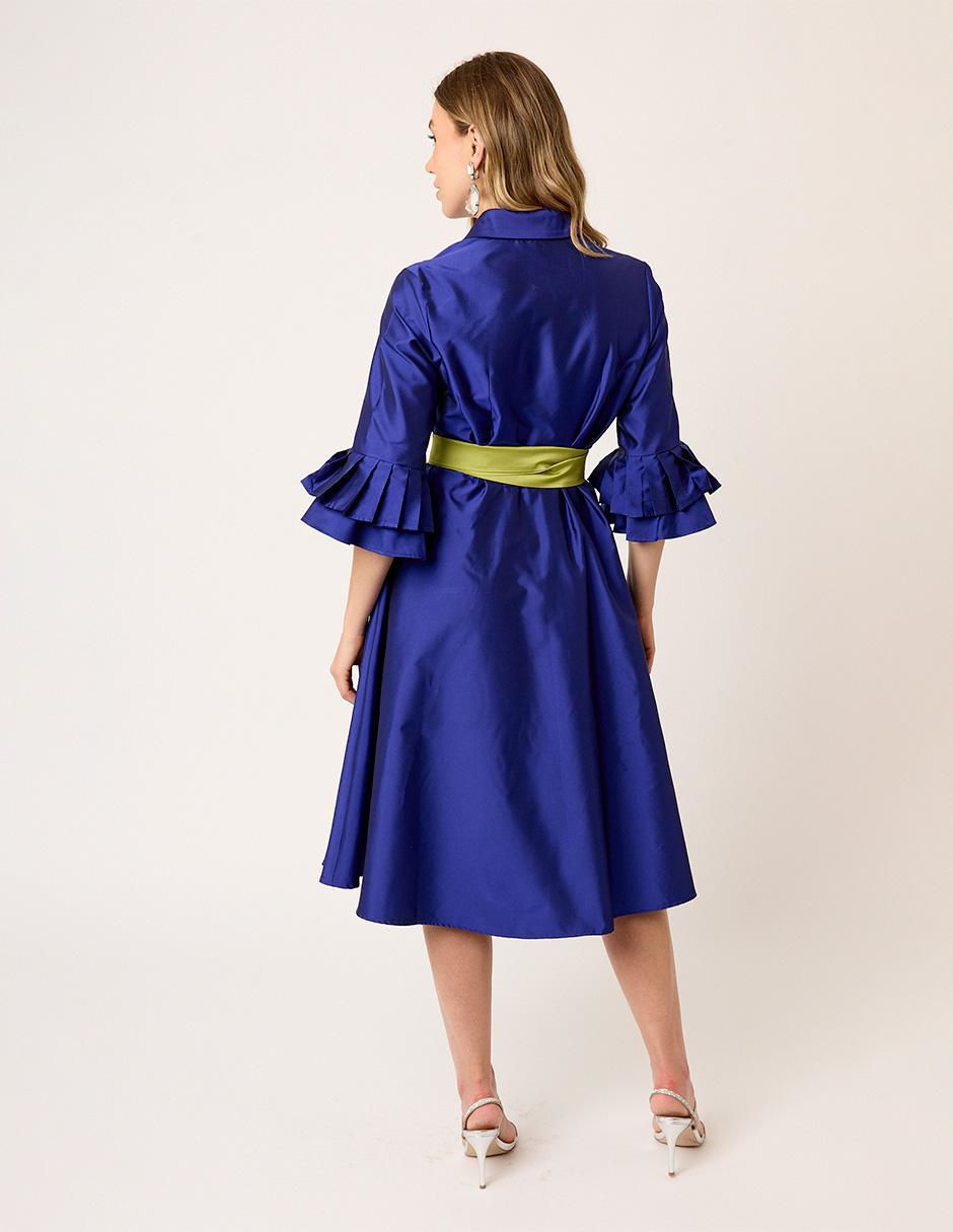 Vestido midi formal Eugenia para mujer 10