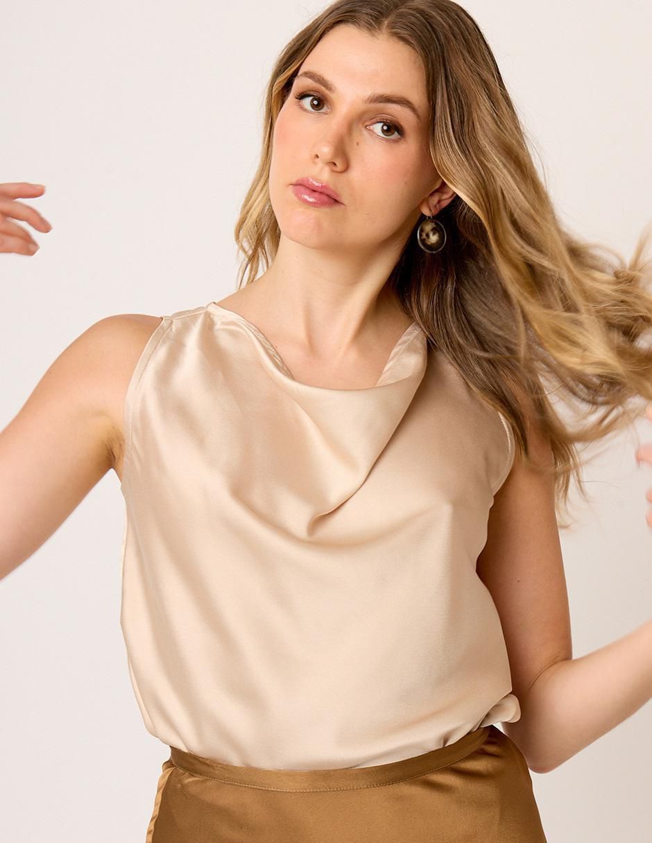 Blusa sin manga para mujer 4