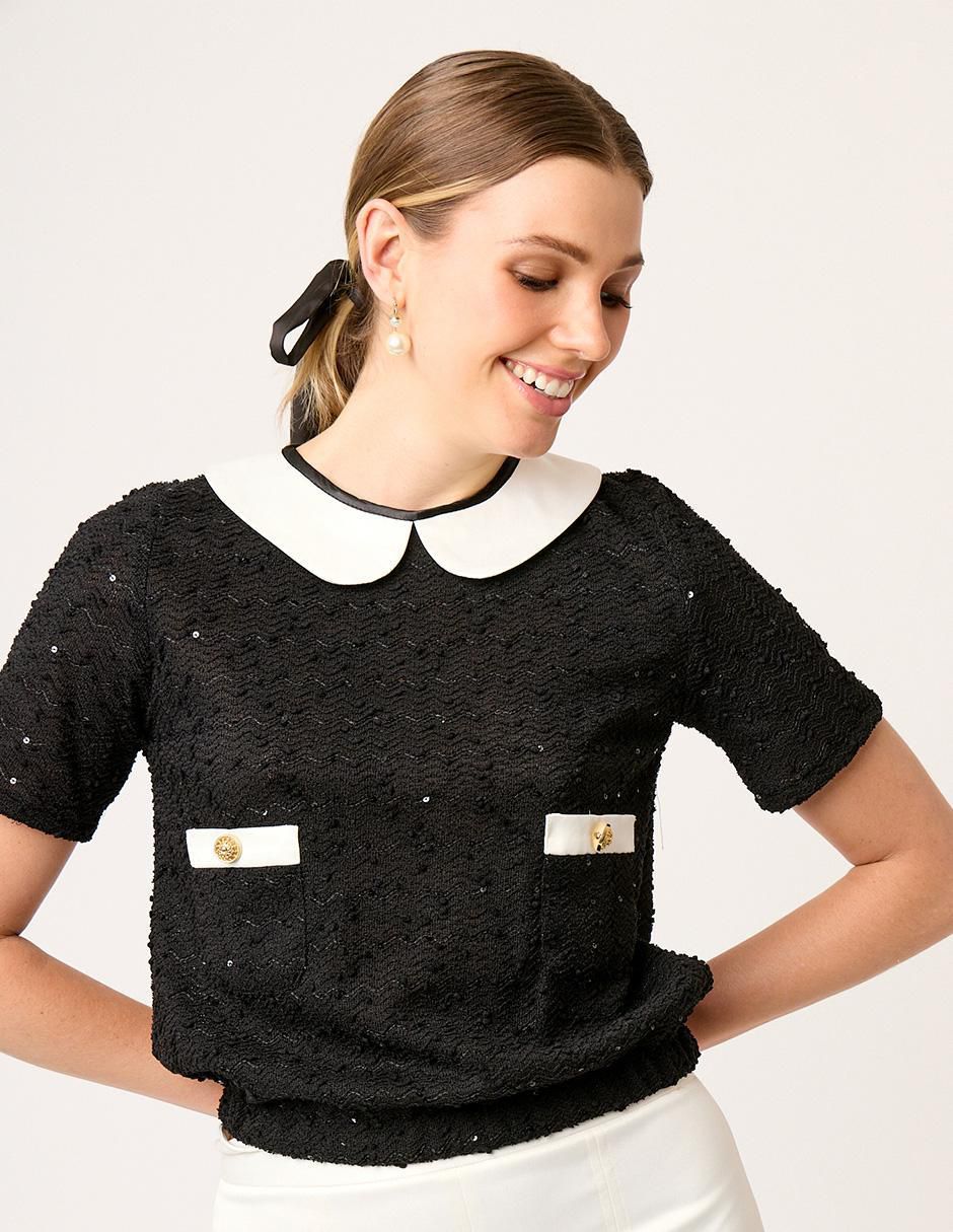 Blusa manga corta para mujer 3
