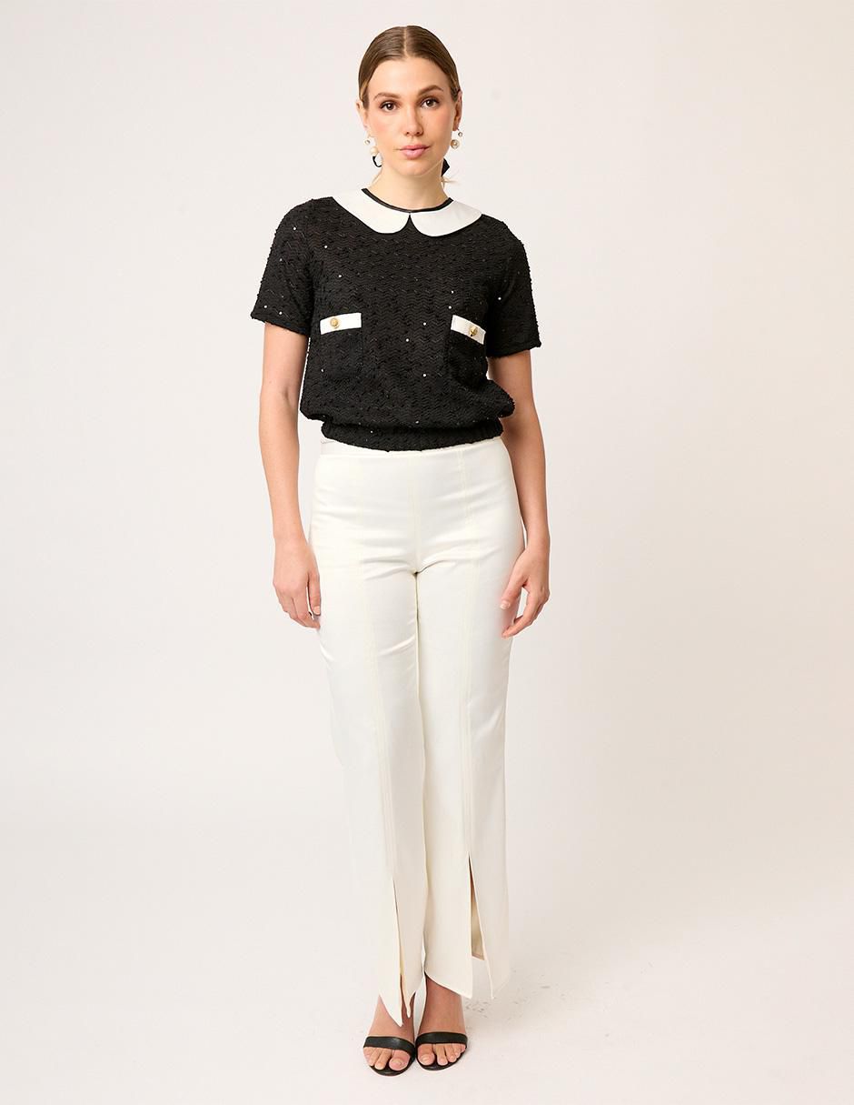 Blusa manga corta para mujer 5