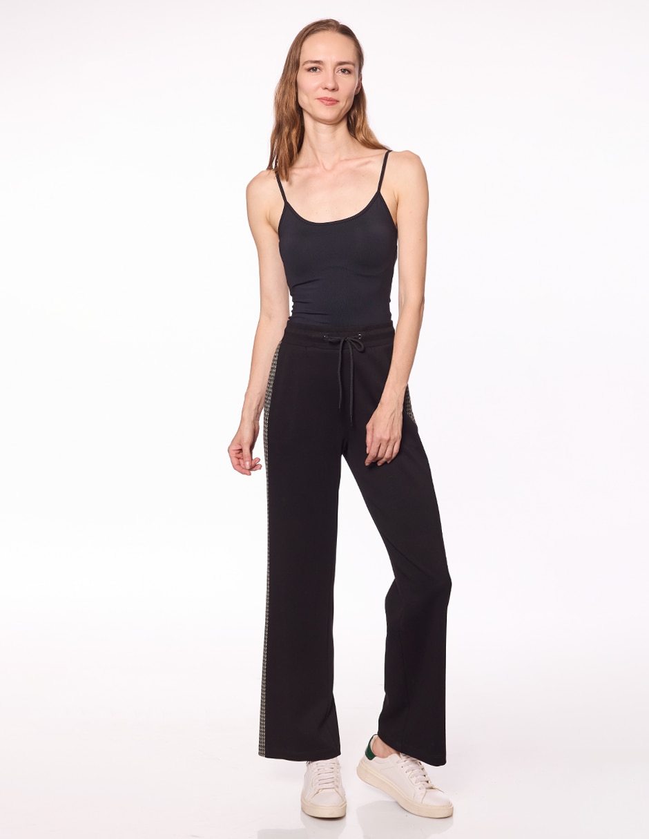 Pants regular con jareta para mujer 2