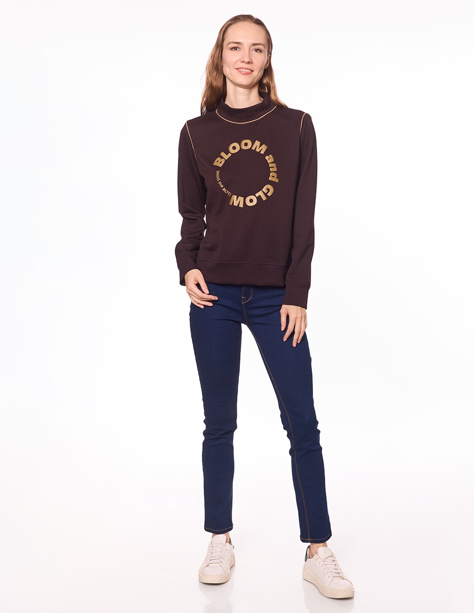 Sudadera con grabado para mujer 2