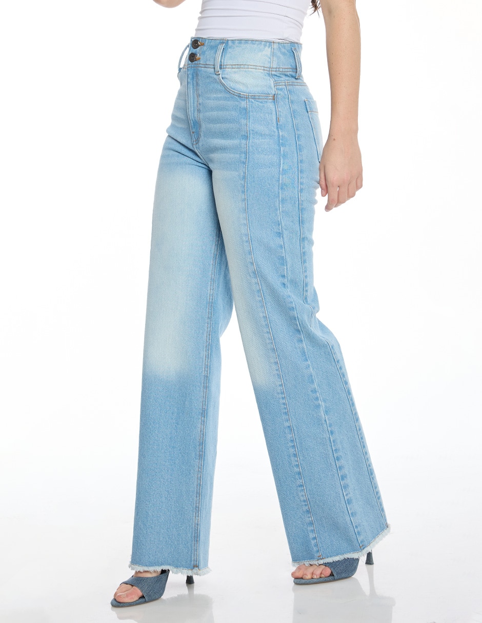 Jeans bota Denim corte cintura para mujer 3