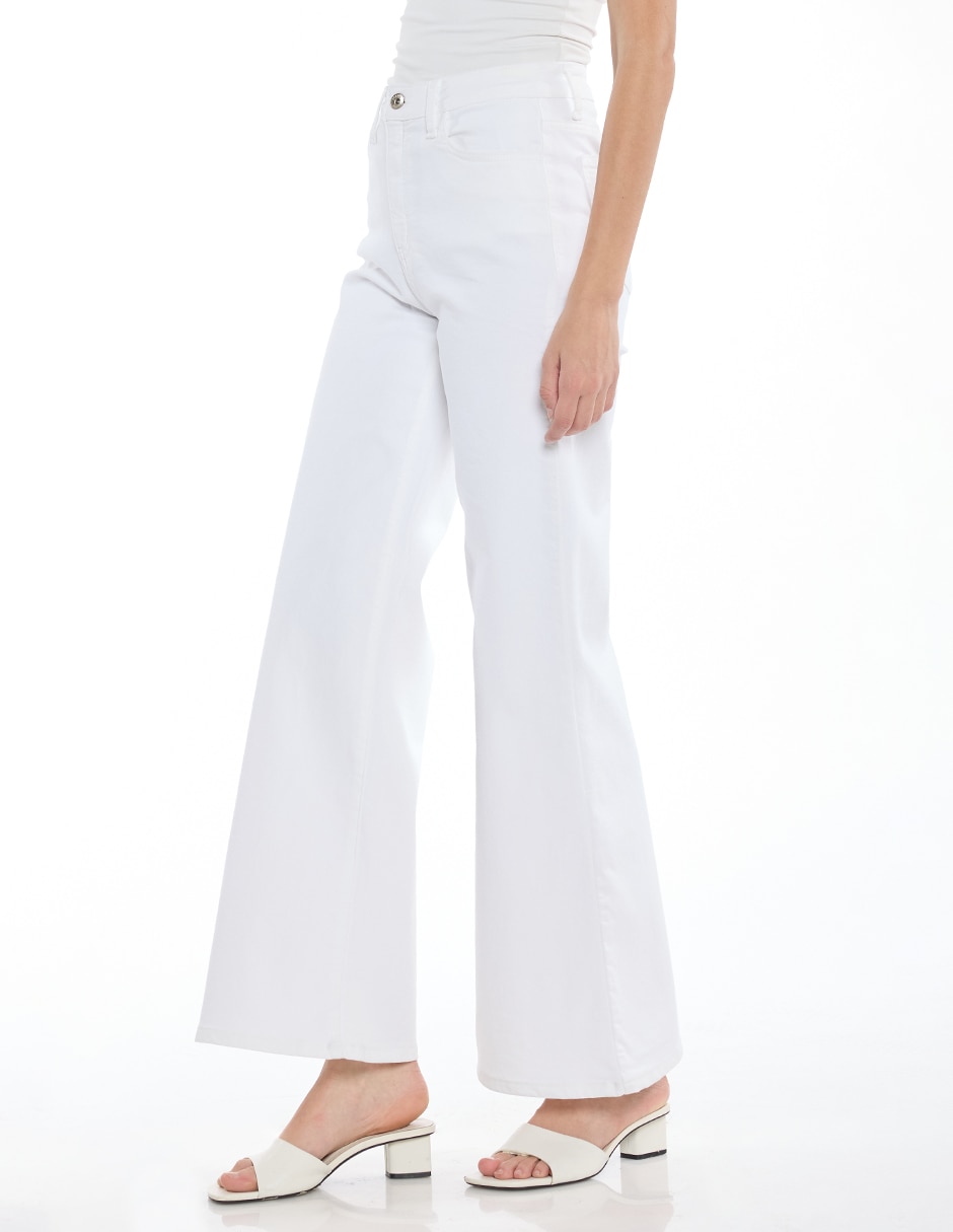 Jeans campana Denim corte cintura para mujer 3