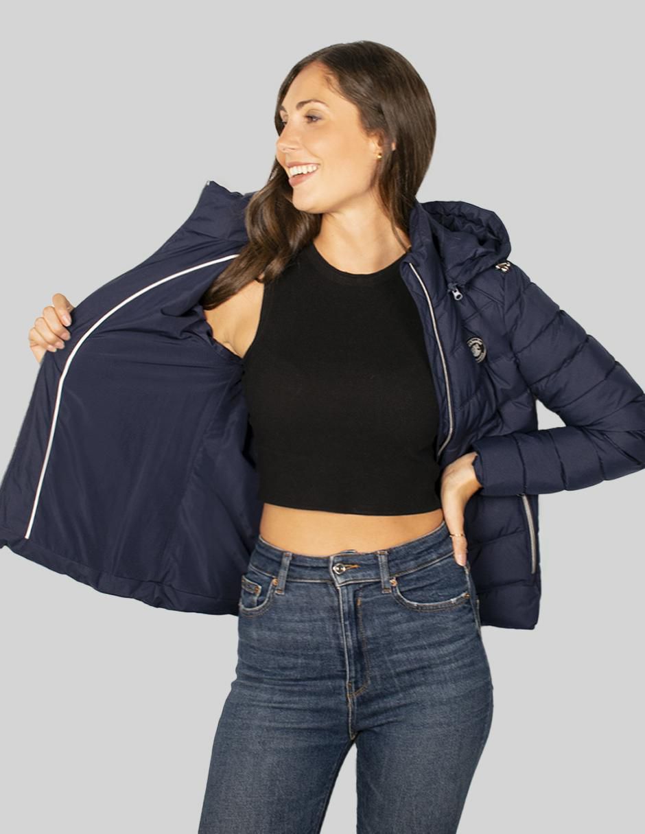 "chamarra" acolchada greenlander no impermeable "de" poliéster "para mujer"