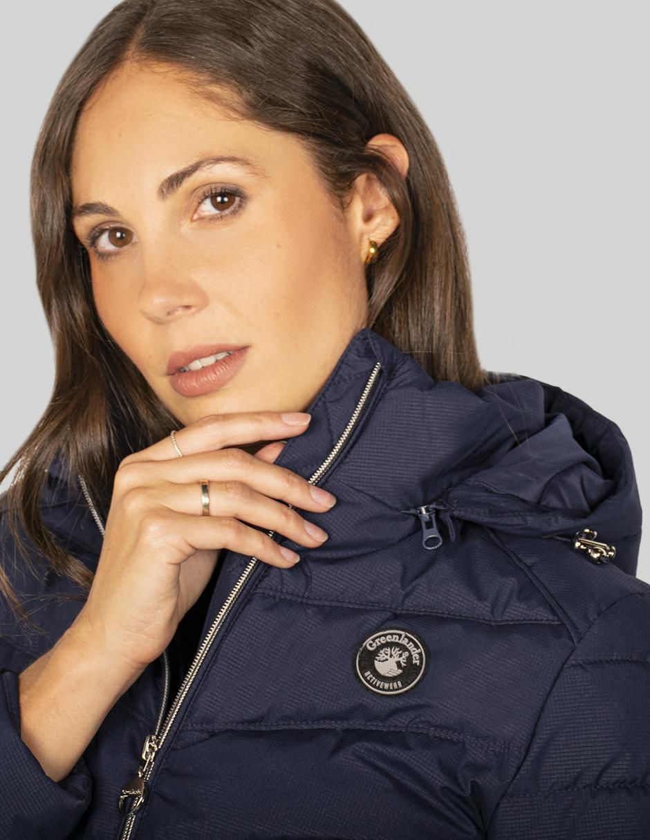 "chamarra" acolchada greenlander no impermeable "de" poliéster "para mujer"