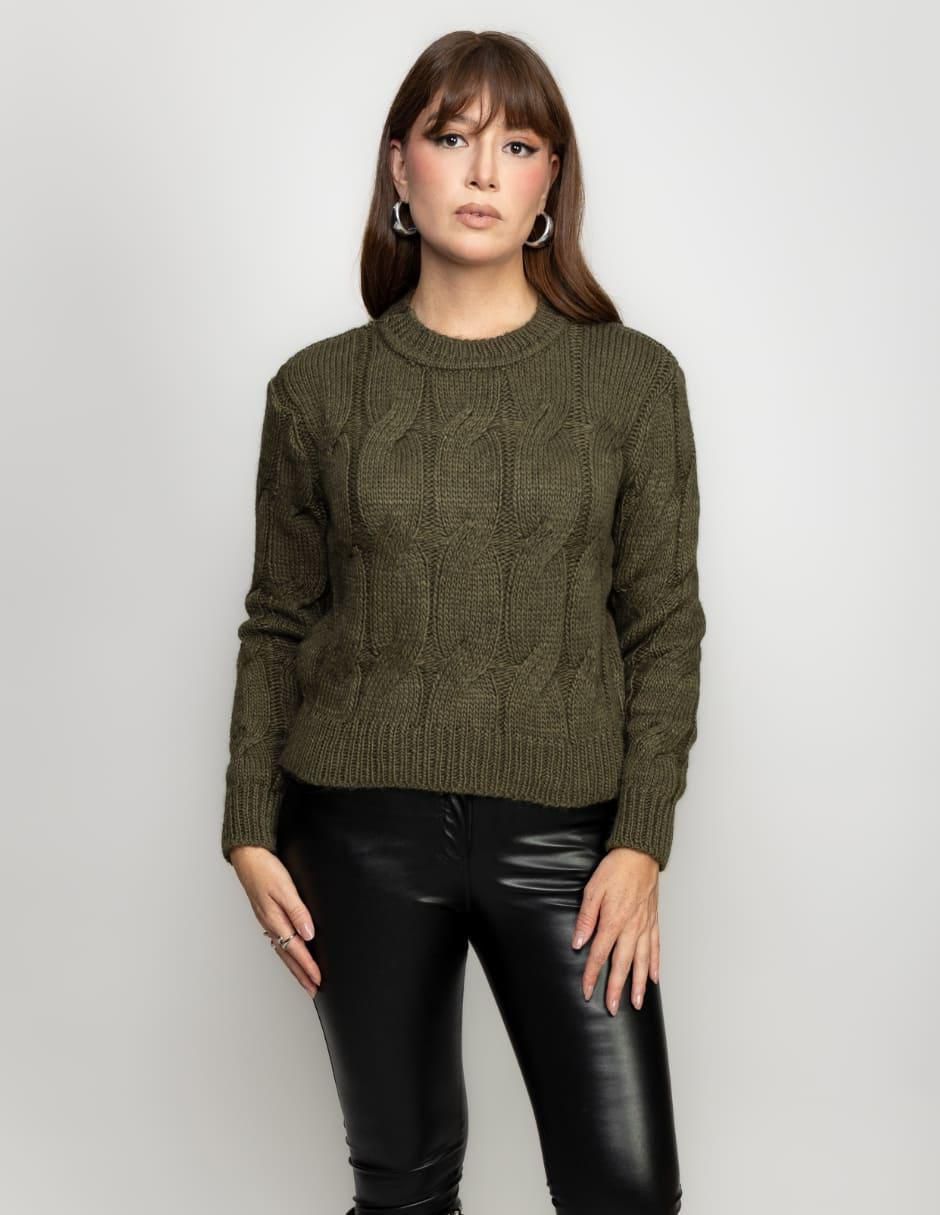 Suéter cuello redondo para mujer Suéter cuello redondo para mujer