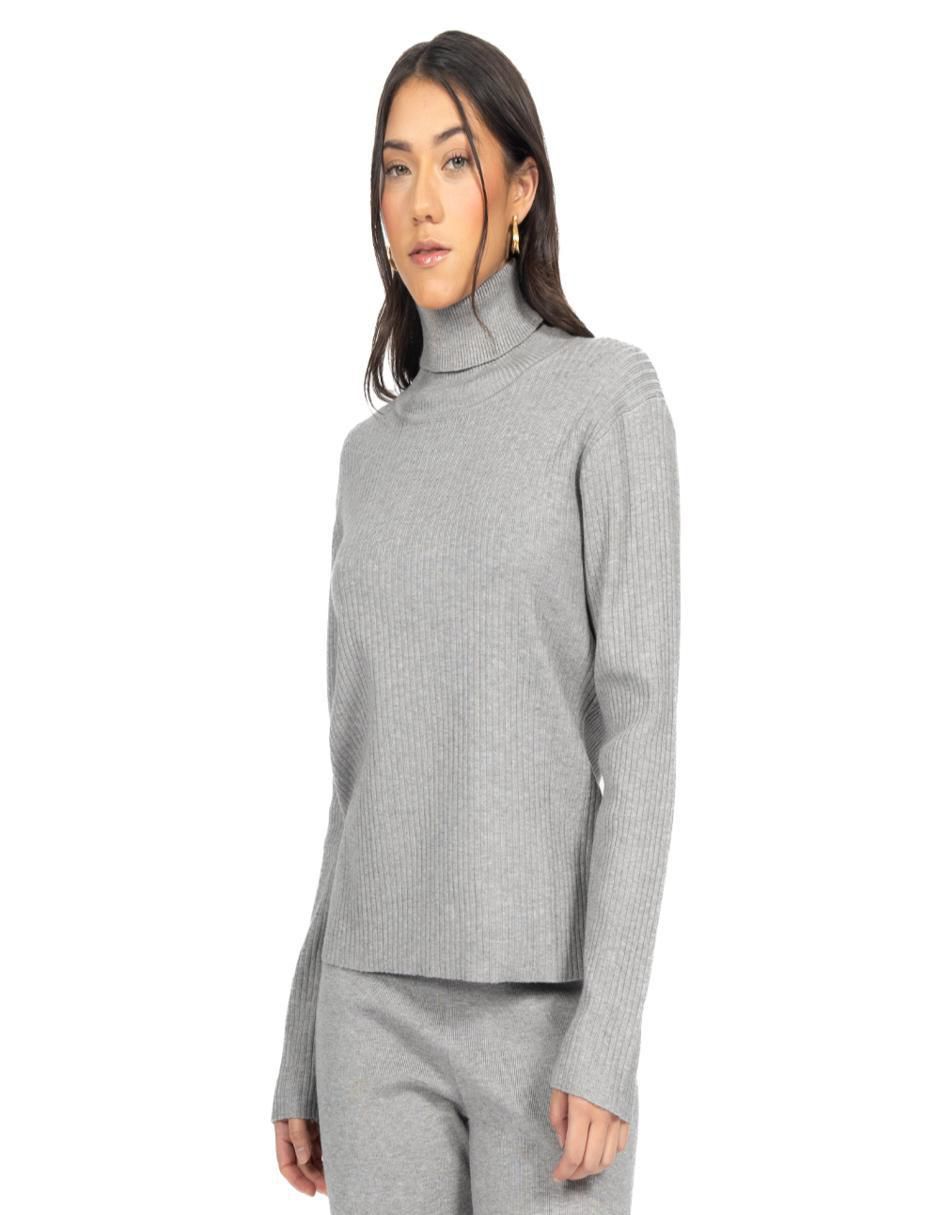 Suéter cuello tortuga para mujer